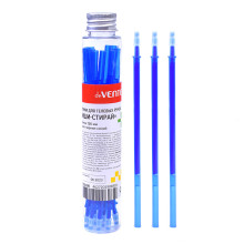 Стержень для ручек гелевых стираемых d=0,5 мм, 126 мм, в пластиковой банке, синие
