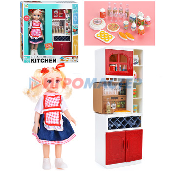 Игровые модули для девочек Игровой набор кухня LS034K &quot;Вместе веселей&quot; с куклой, в коробке
