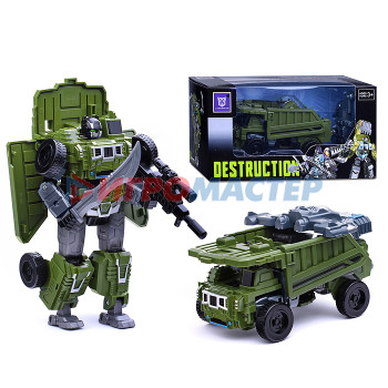 Трансформеры, роботы Робот LJ1675B трансформирующийся в &quot;Белаз&quot; в коробке (зеленый)
