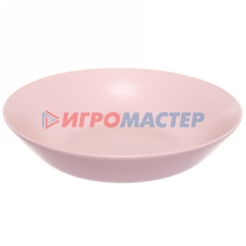 Тарелки Тарелка керамическая 23*5см "Матовая глазурь" глубокая розовая