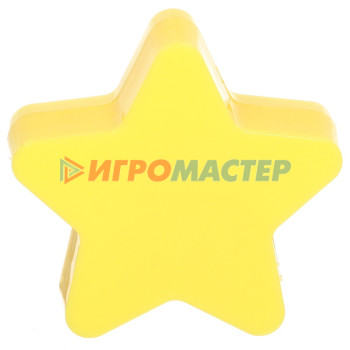 Ночник-светильник "Звездочка" 8см 4LED 2W 220V, Желтый