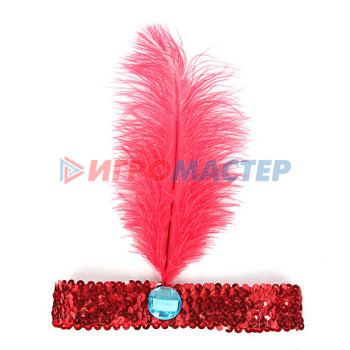 Карнавальный аксессуар полоска на волосы "Леди чарльстон", микс цветов