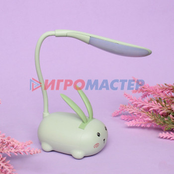 Настольная лампа "Marmalade-Зайчик" LED 9,2*6,8*28,5см USB 3.w 5v, Зеленый