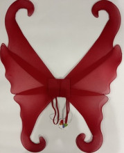 Карнавальный аксессуар "Изящные крылья" 70*55 см, красный