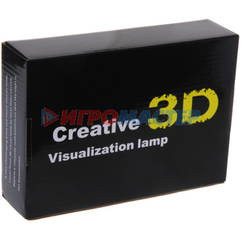 Светильник ночник "3D-Нежность" на пластиковой подставке, с включателем USB