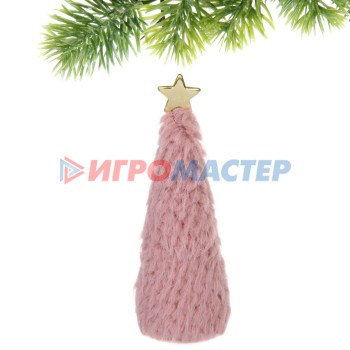 Фигурка "Зимняя елочка" 15 см, Розовый
