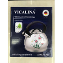 Чайник из нержавеющей стали 3,5л "Vicalina" с рисунком VL-2001