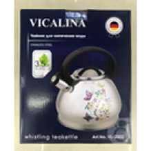 Чайник из нержавеющей стали 3,5л "Vicalina" с рисунком VL-2002