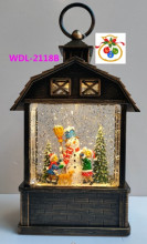 Сувенир с подсветкой "Зимняя история" 14,4*7,8*24 см (работает от 3*АА и USB+музыка, подсветка)