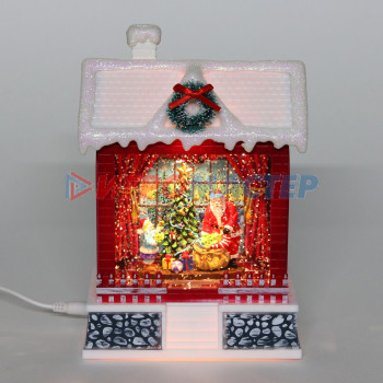 Сувенир с подсветкой «Новогодняя ночь» 13.5*8*19.5 см (питание от USB и батареек)