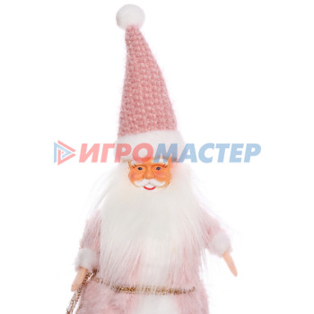Дед Мороз "Сказочный костюм" 30 см (в ассортименте), Розовый