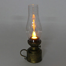 Сувенир с подсветкой "Лампа-Винтаж" 7,3*18,5 см, Бронза
