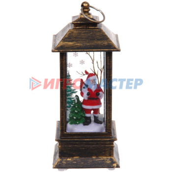 Сувенир с подсветкой "Дед Мороз-Зимняя история"