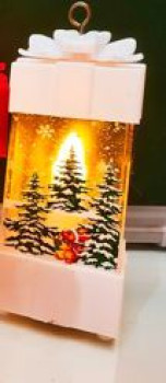 Фигурки с подсветкой Сувенир с подсветкой "Сказочный подарок" 5,3*10,5 см, Белый