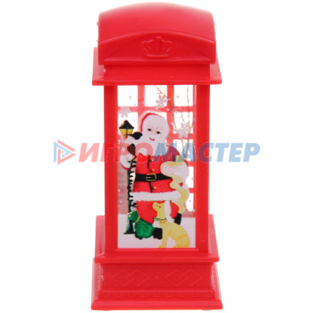 Сувенир с подсветкой "Телефонная будка" 5,2*11,5 см, Красный
