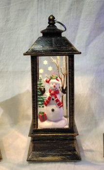 Фигурки с подсветкой Сувенир с подсветкой "Снеговик-Зимняя история"