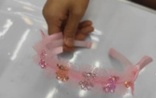 Ободок для волос детский "БАМБИ БУМ", мишки, цвет розовый, лавандовый и голубой, 1.5см