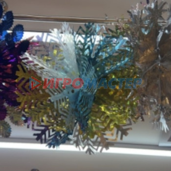 Фольгированные украшения Украшение фольгированное "Снежный шар" d-30 см, Мультицвет