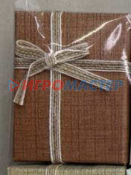 Коробки, бумага и мешочки для упаковки подарков Коробка подарочная "Moment" 9*7*3 см, Коричневый