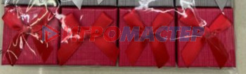 Коробки, бумага и мешочки для упаковки подарков Коробка подарочная "Wish" 5*5*3,5 см, Красный