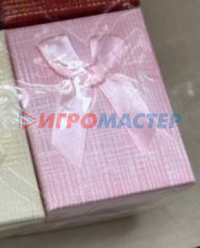Коробки, бумага и мешочки для упаковки подарков Коробка подарочная "With love" 9*7*3 см, Розовый