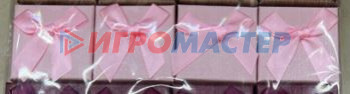 Коробки, бумага и мешочки для упаковки подарков Коробка подарочная "Wish" 5*5*3,5 см, Розовый