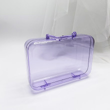 Шкатулка пластиковая "KiKi HAUS", чемоданчик, цвет сиреневый, 17.8*11.8*5см (в пакете)
