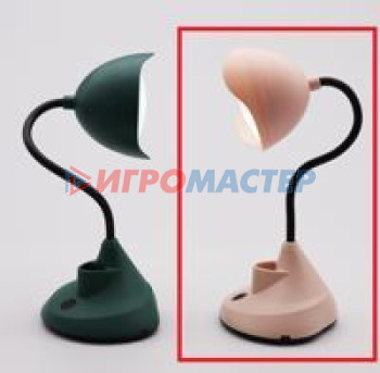 Настольные лампы Настольная лампа "Sweet - Lamp" LED 10*32 см LED, USB 2W 5V, Пудровый