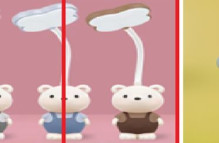 Настольная лампа "Sweet - bear" LED 6,2*6,5*29,5 см, USB 1.5w 3.7v, Коричневый