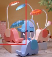 Настольная лампа "Sweet - Слоненок" 13*7*12.5 см LED с подстаканником, USB 0.6-3W, Розовый