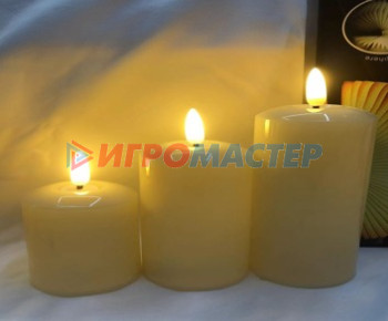 Свечи и подсвечники Сувенир с подсветкой "Свеча - Кантри" 5*12,5 см