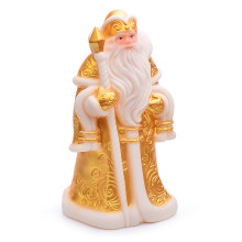 Дед Мороз 23 см в золотом (фигурка из ПВХ)