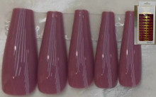 Ногти накладные на клеевых пластинах 24шт "ТЫПРЕКРАСНА!", цвет темно - лиловый, длина 3см
