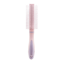 Расчёска - брашинг массажная "Beauty Bar Viki", цвет розовый фламинго, 23.5*5см (Блистер Ultramarin и пакет)