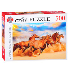 Пазлы 500 Artpuzzle &quot;Табун лошадей в пустыни&quot;