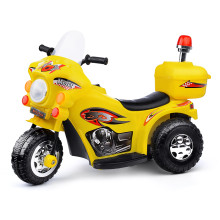 Детский электромотоцикл ROCKET«Мотоцикл шерифа»,1 мотор 20 ВТ, желтый