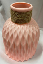 Ваза из пластика "Розали" 12*15см цвет розовый