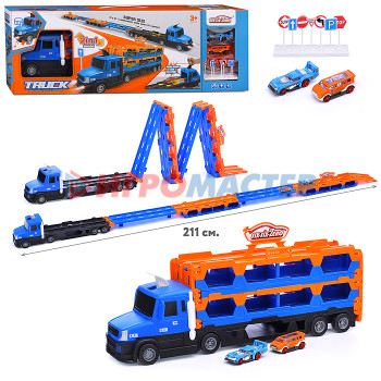 Транспорт и спецтехника инерционные Машина-Трек 660-S34 &quot;Truck&quot; синяя, в коробке