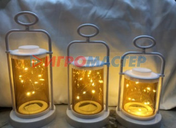 Свечи и подсвечники Сувенир с подсветкой "Свеча - Лампада" 11*22 см