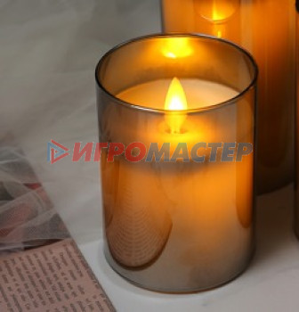 Свечи и подсвечники Сувенир с подсветкой "Свеча - Ночь" 7,5*12,5 см