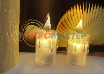 Свечи и подсвечники Сувенир с подсветкой "Свеча - Блеск" 3,7*4,5 см