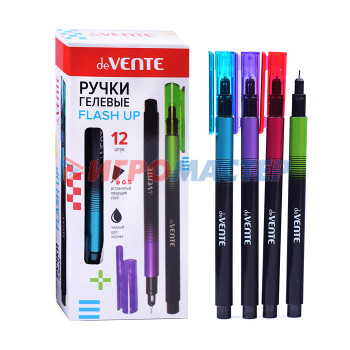 Ручки гелевые Ручка гелевая &quot;Flash Up&quot; d=0,5 мм, круглый корпус ассорти 4 цветовых решения, индивидуальна
