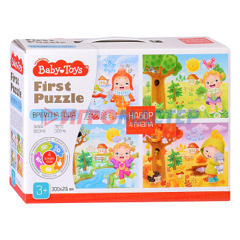 Пазлы Пазл First Puzzle 4 в 1 &quot;Времена года&quot; Baby Toys