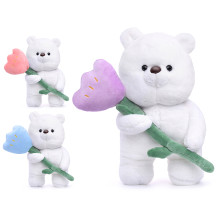Мягкая игрушка М1019 &quot;Медведь&quot; с цветочком