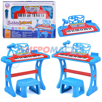 Клавишные инструменты Пианино 6637A &quot;Мечта пианиста&quot; со стульчиком и микрофоном, в коробке
