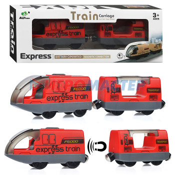 Железные дороги, поезда Поезд AU8886 &quot;Exspress train&quot; красный, в коробке