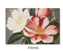 Картина интерьерная в раме "САНТИМО", цветы, 40*60см (термоусадочная пленка)