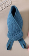 Мочалка для тела жёсткая "Premium - Dalila", цвет тёмно - синий, 10*80см (ZIP пакет)