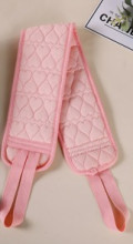 Мочалка для тела жёсткая "Premium - Dalila", цвет светло - розовый, 10*80см (ZIP пакет)