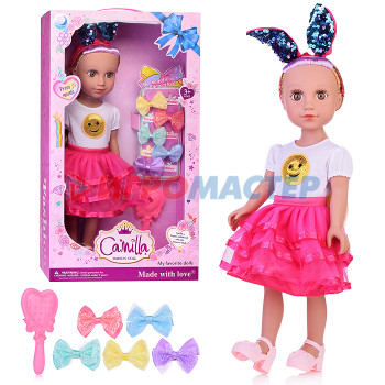 Куклы, пупсы интерактивные, функциональные Кукла A762E &quot;Алена&quot; с аксессуарами, в коробке